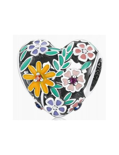 Charms serce kolorowe...