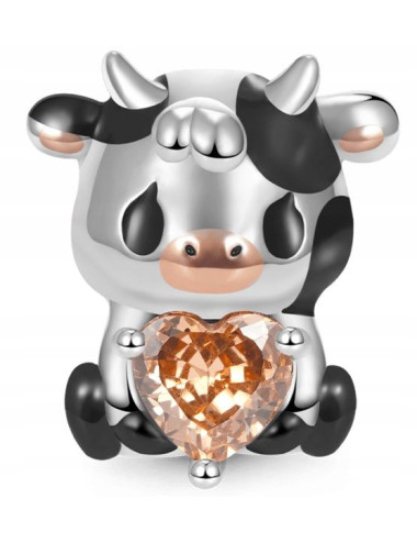 charms krówka serce...