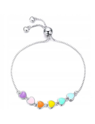 srebrna bransoletka...